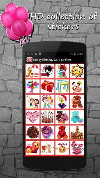 Happy Birthday Card Stickers - Preview 3