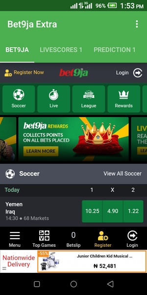 Bet9ja livescore on sale