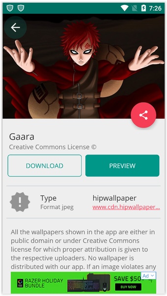 Gaara Naruto Character Wallpaper Download