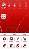 Red and White Go Launcher screenshot 3
