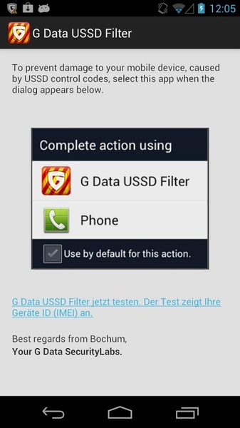G Data USSD Filter - Preview 3
