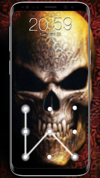 Skull Pattern Screen Lock - Preview 3