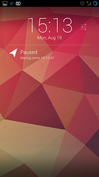 DashClock My Tracks Extension - Preview 3