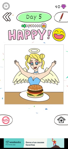 Draw Happy Angel - Preview 9