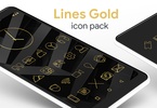 Lines Gold - Icon Pack screenshot 5