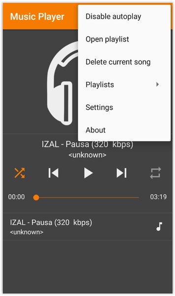Simple Music Player - Preview 5