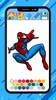Spider super hero coloring man screenshot 3