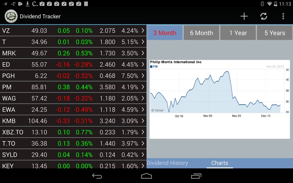 Dividend Tracker - Preview 3
