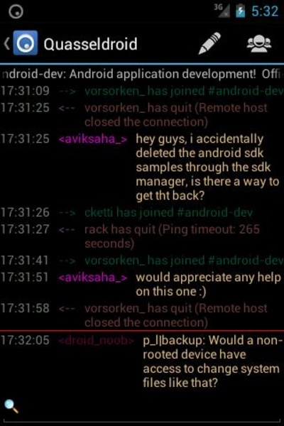 Quasseldroid - Preview 3
