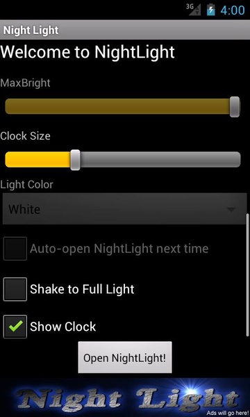 Night deals light app