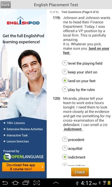 English Placement Test - Preview 3