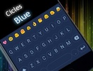 Emoji Keyboard Circle Blue screenshot 1