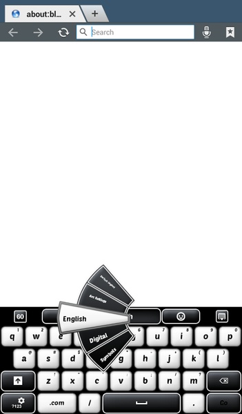 GO Keyboard Black and White Theme - Preview 6