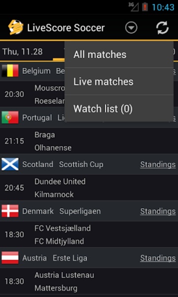 LiveScore Football - Preview 3