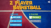2 Player Free Throw Basketball screenshot 2