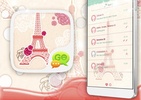 GO SMS Paris Love screenshot 2