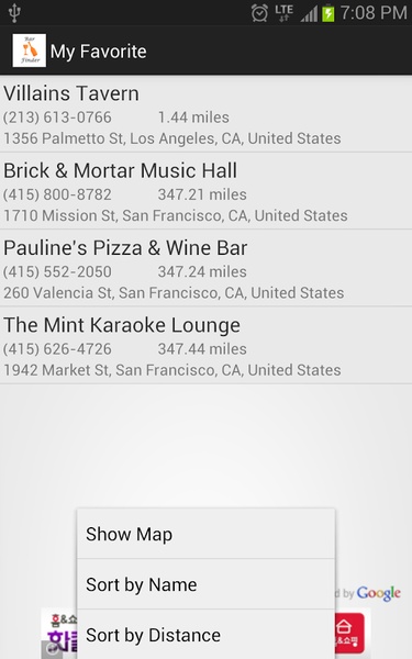 Bar Finder - Preview 3
