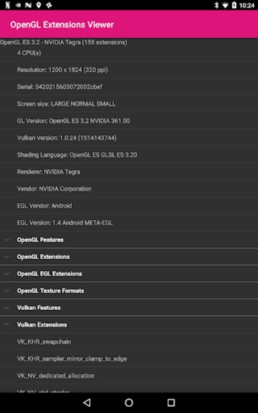 OpenGL Extensions Viewer - Preview 6