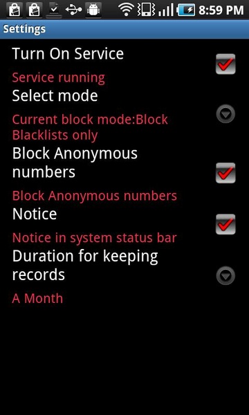 Call Blocking Blacklist - Preview 3