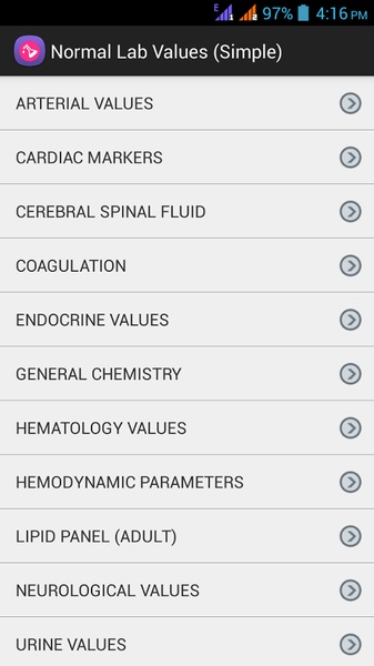 Normal Lab Values (Simple) - Preview 2