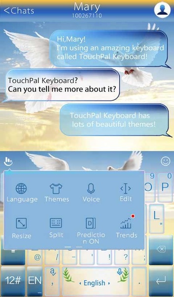TouchPal SkinPack World Peace - Preview 1