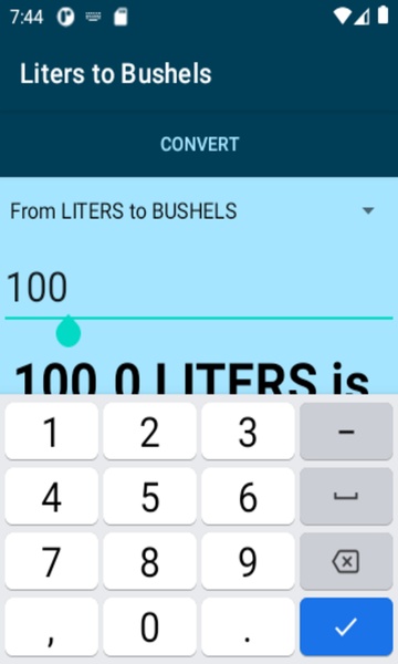Liters to Bushels converter - Preview 3