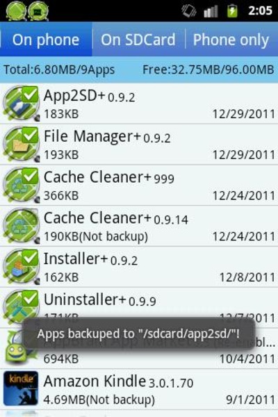 App2SD+ - Preview 2