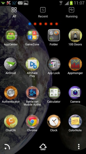 Space GOLauncher EX Theme - Preview 1