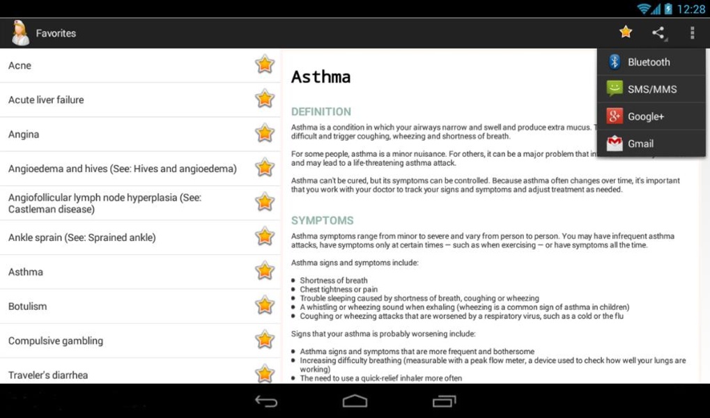 Diseases Dictionary (Free) - Preview 1