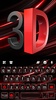 Black Red 3D Keyboard Theme screenshot 1