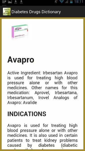 Diabetes Drugs Dictionary - Preview 3