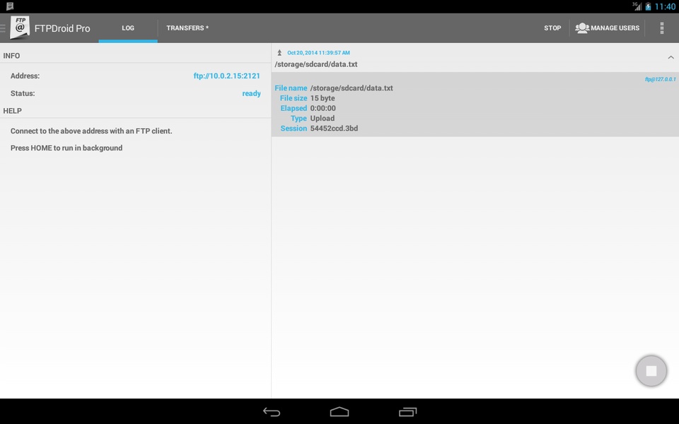 FTPDroid - Preview 15