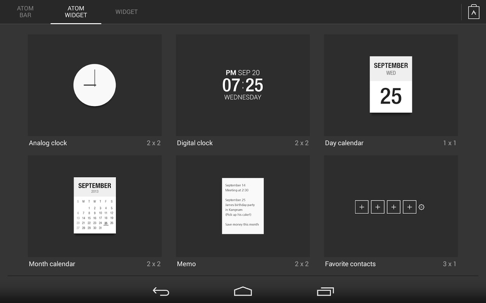 Atom All in One Widgets - Preview 10