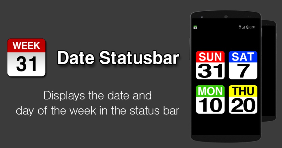 Date Statusbar - Preview 4