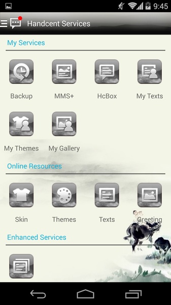 Handcent SMS Skin(Ink) - Preview 4