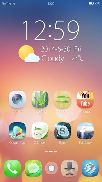 Fancy GOLauncher EX Theme - Preview 5