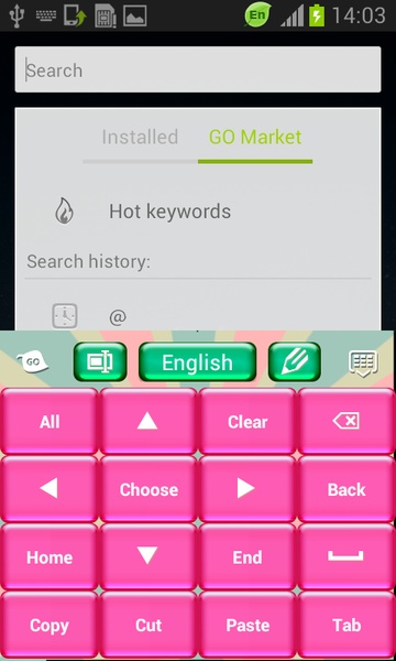 Pink Candy GO Keyboard - Preview 2