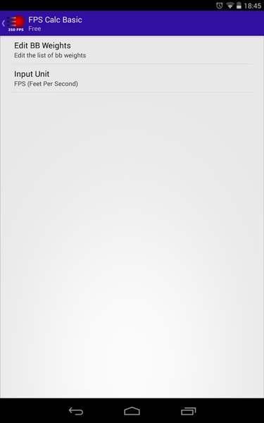 Airsoft FPS Calc Basic - Preview 2