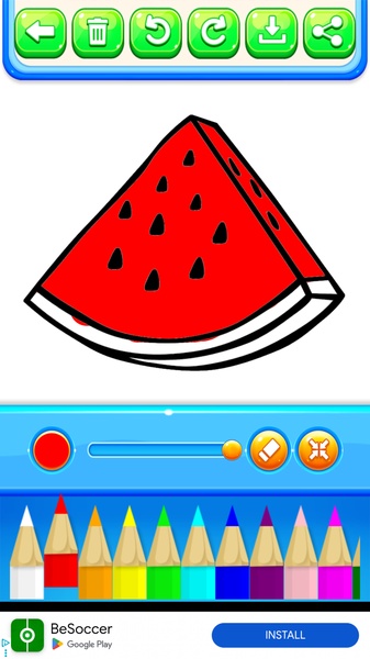 Fruits Coloring Book - Preview 5