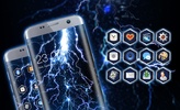 Stormy Lightning Theme: dynamic night wallpaper screenshot 3