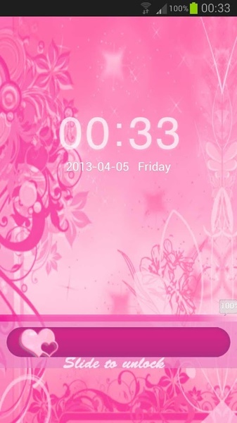 GO Locker Theme Flowers Pink - Preview 6