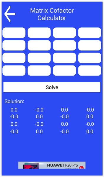 Cofactor deals matrix calculator