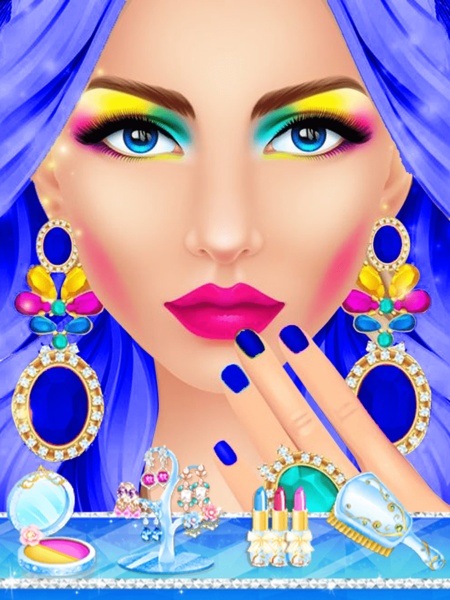 Blue Princess Makeup Salon Games For Girls - Preview 3
