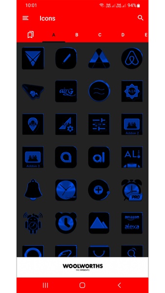 Black and Blue Icon Pack Free - Preview 4