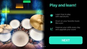 Drums: real drum set music games to play and learn screenshot 1