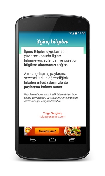 İlginç Bilgiler for Android - Download the APK from Uptodown