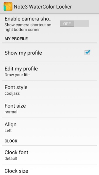 Note3 WaterColor Locker - Preview 1