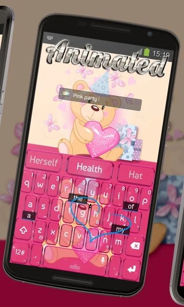 Pink Party Keyboard TouchPal - Preview 3
