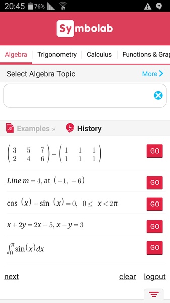 Symbolab solver store