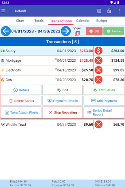 MoBill Budget - Preview 10